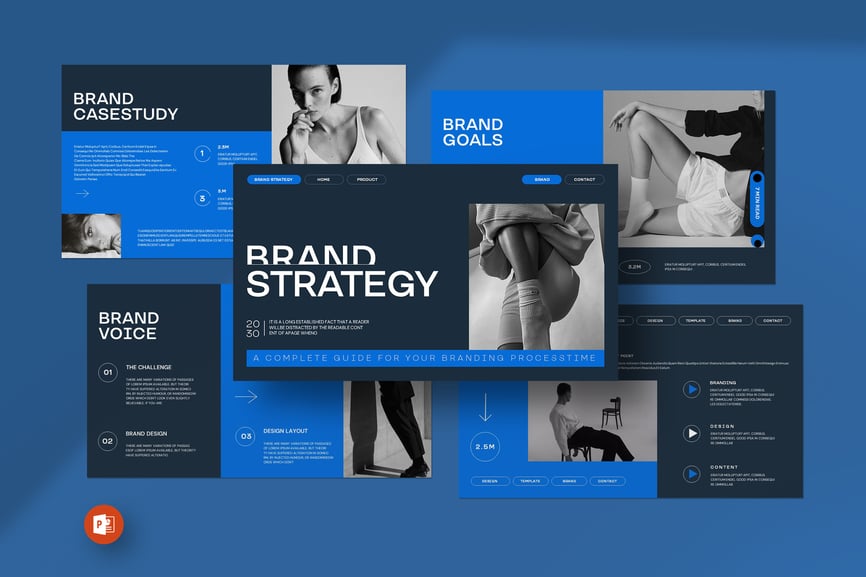 品牌战略PPT模版 (PPTX)