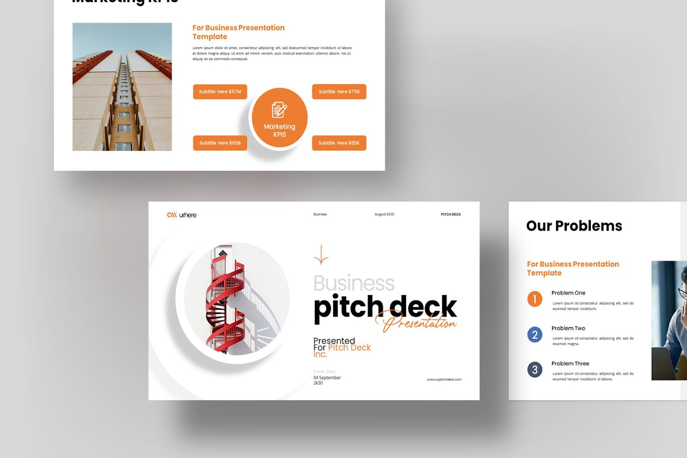 商业宣传材料演示PPT模版 (PPTX)