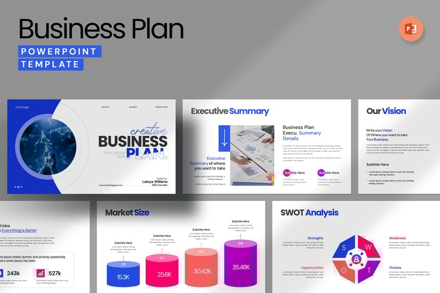 商业计划 PPT模版 (PPTX)