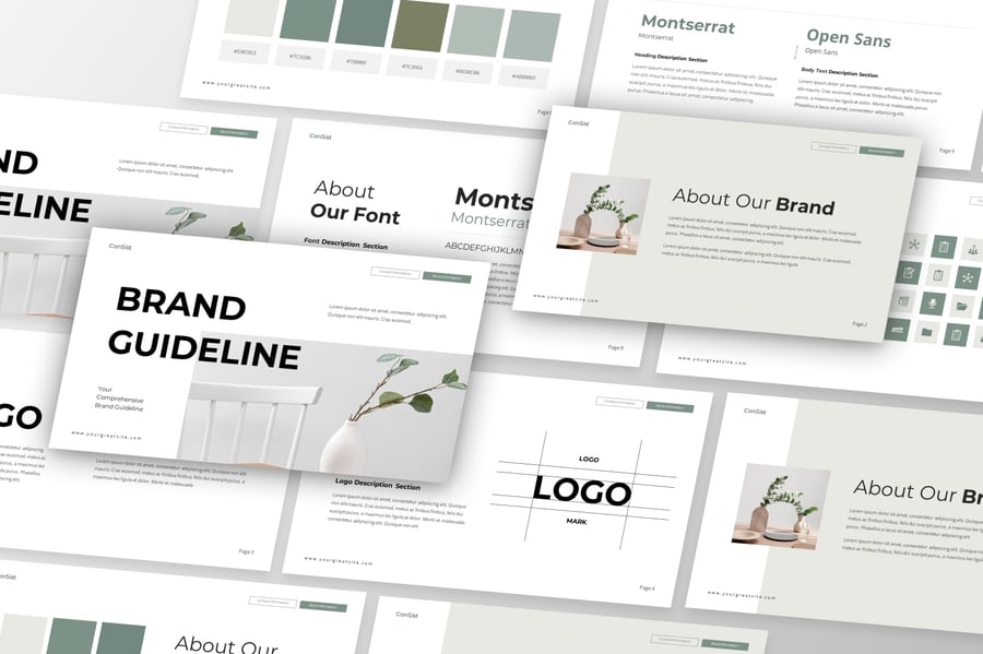 品牌指南 PPT模版 (PPTX)