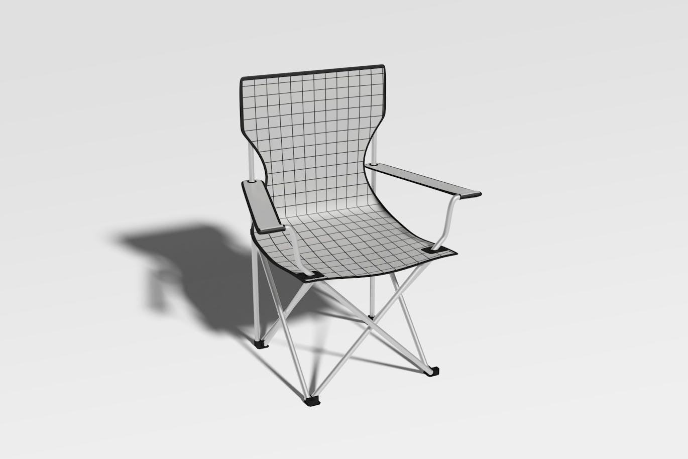 折叠露营椅模型 (PSD)