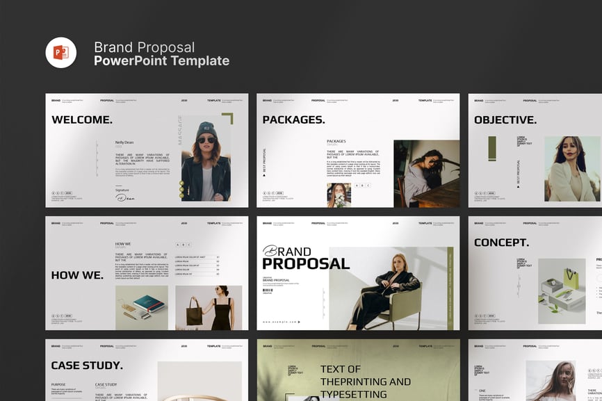 品牌提案演示模板PPT模版 (PPTX)