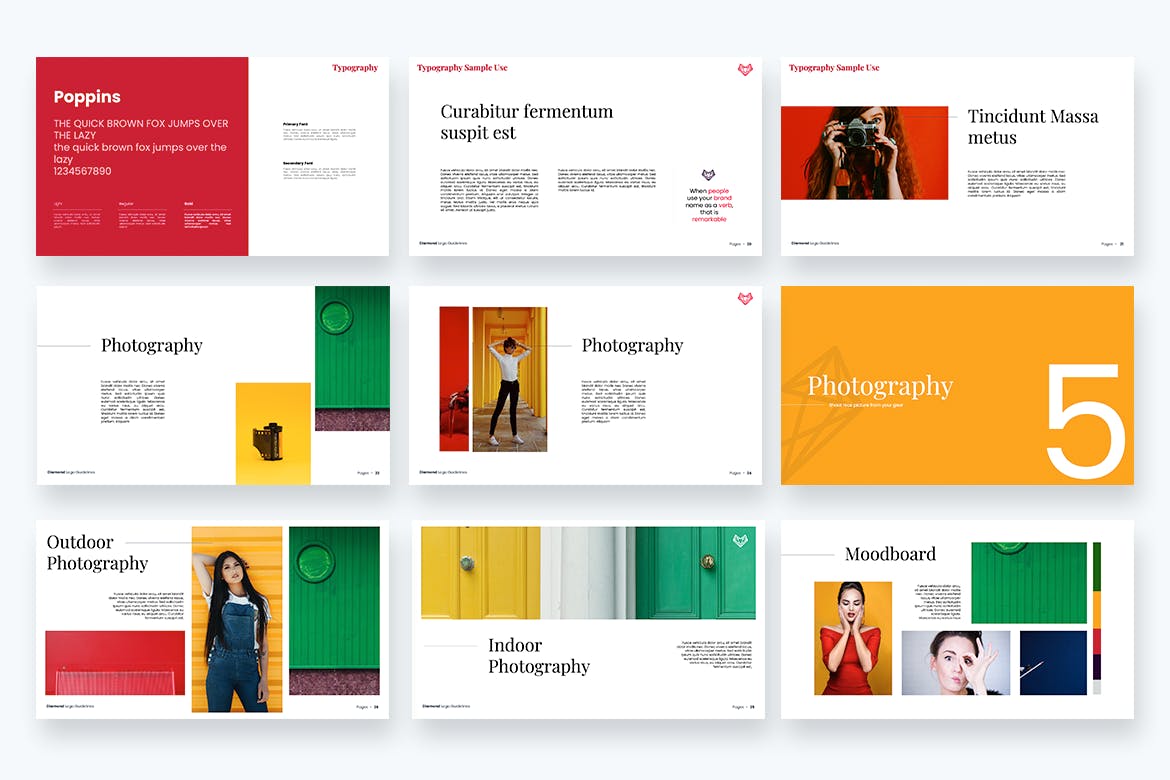 品牌指南手册模板下载(PPTX)