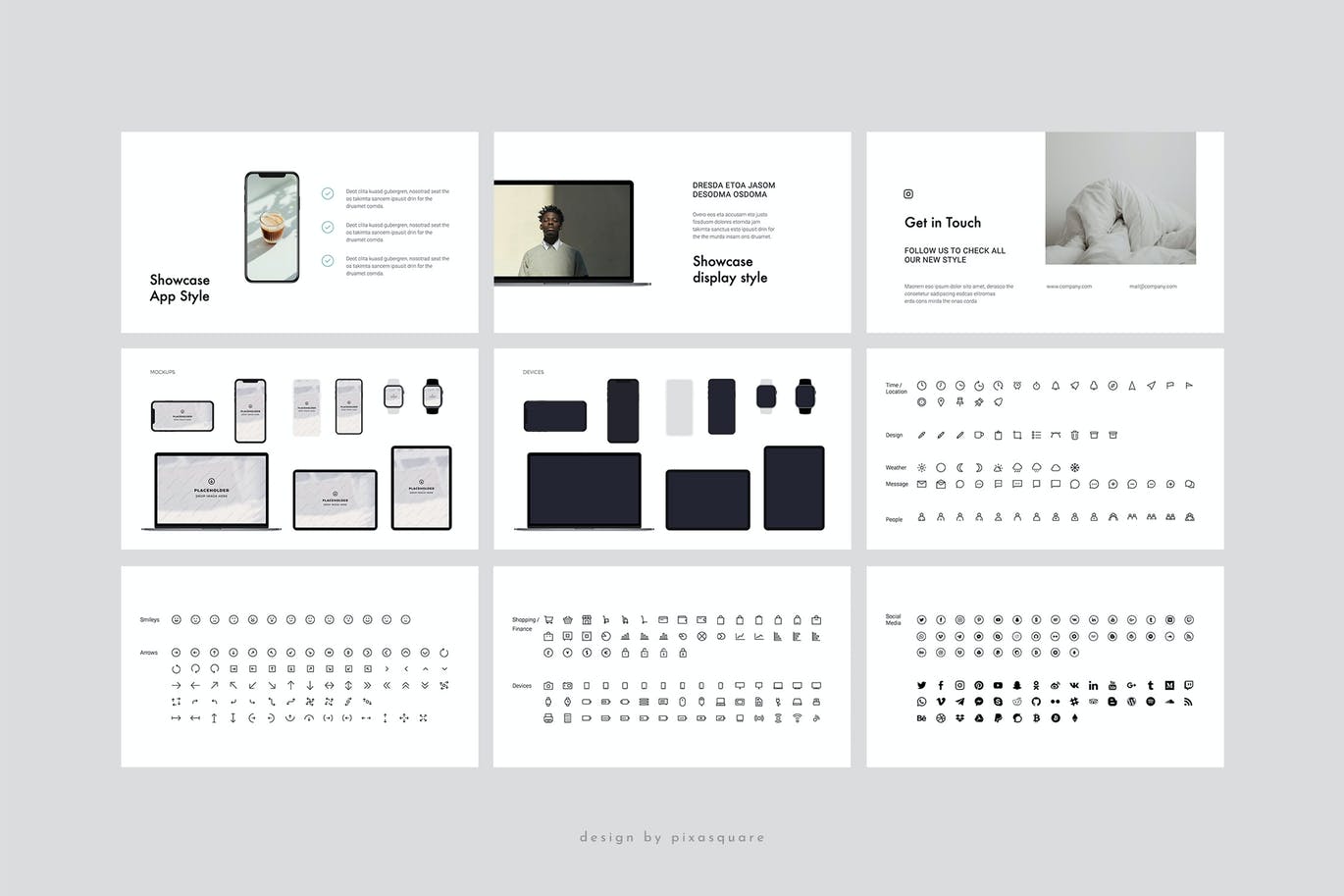 简约时尚高端多用途powerpoint幻灯片演示模板（pptx）