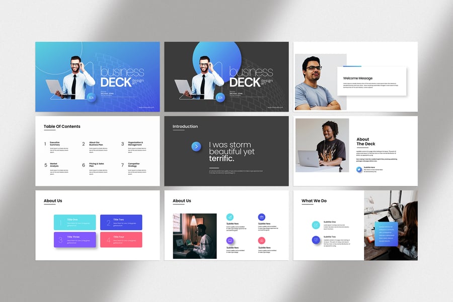 商业计划书PPT模版 (PPTX)