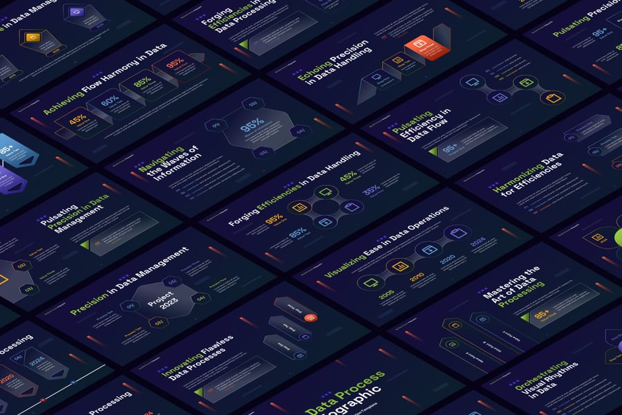 大数据处理 PPT模版 (PPTX)