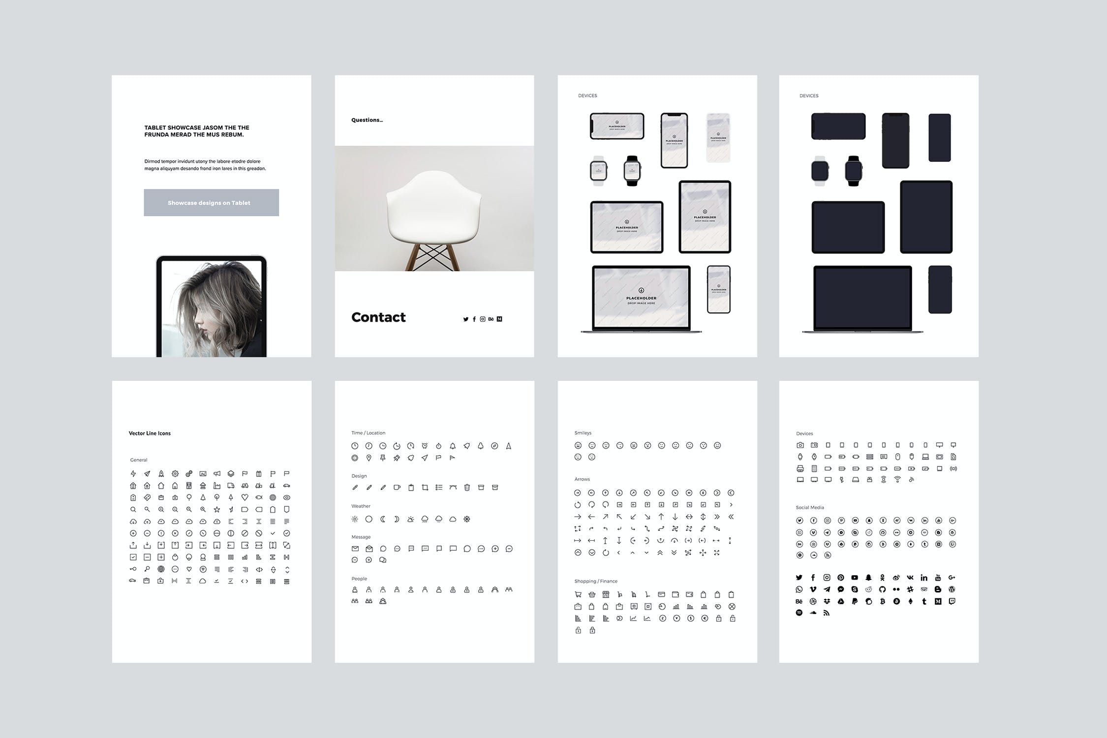 A4 简单时尚的PPT模板(PPTX)