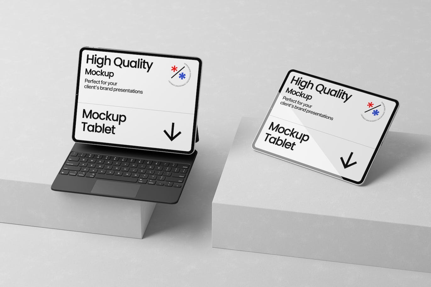 平板电脑演示样机模板设计 (PSD)