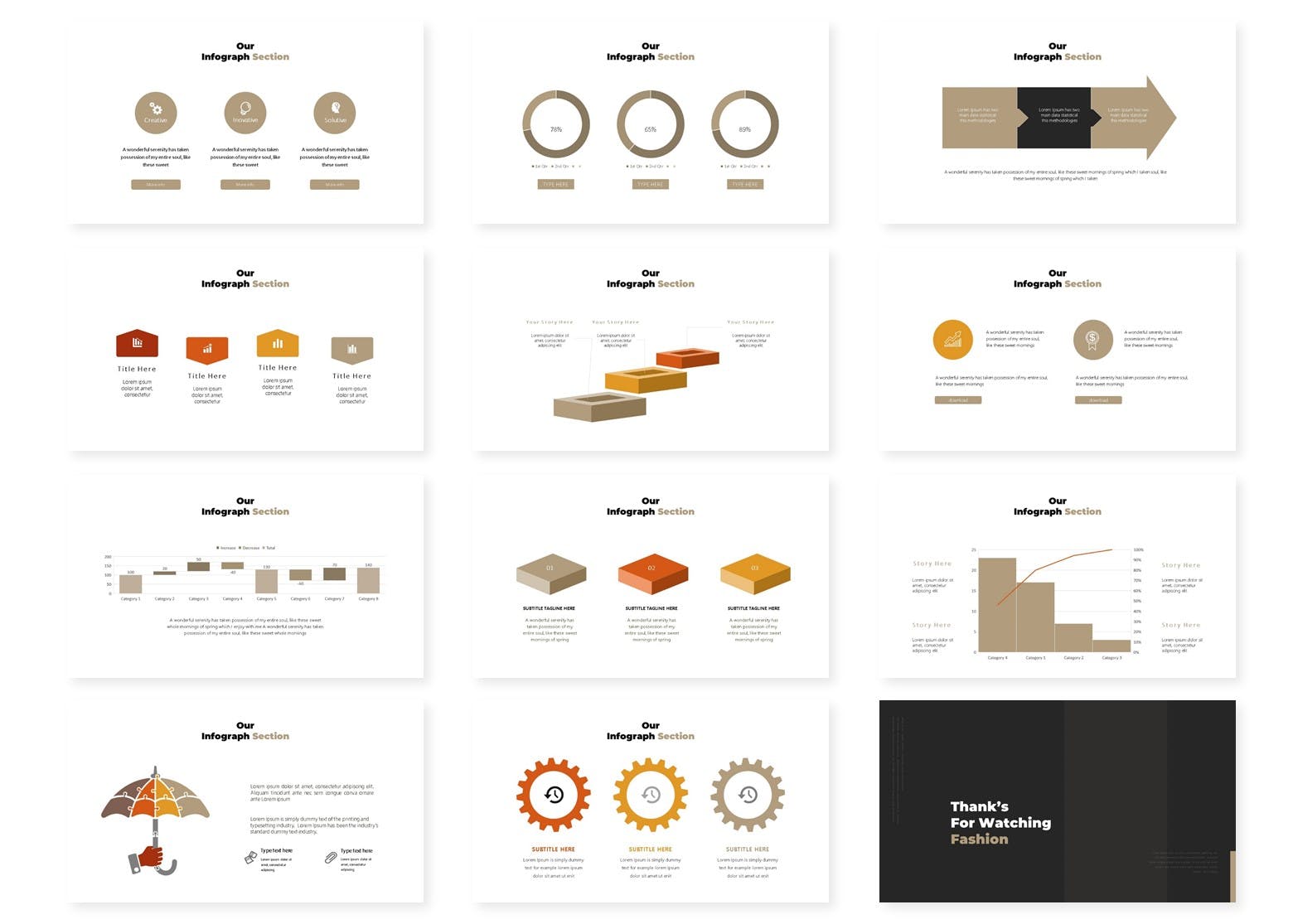 时尚的KEYNOTE或PPT模板(PPTX)