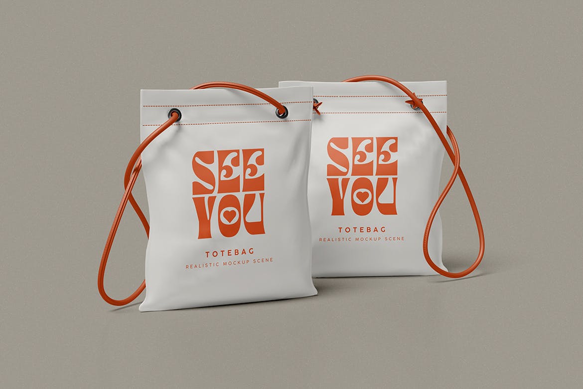 手提袋样机 (PSD,PDF)