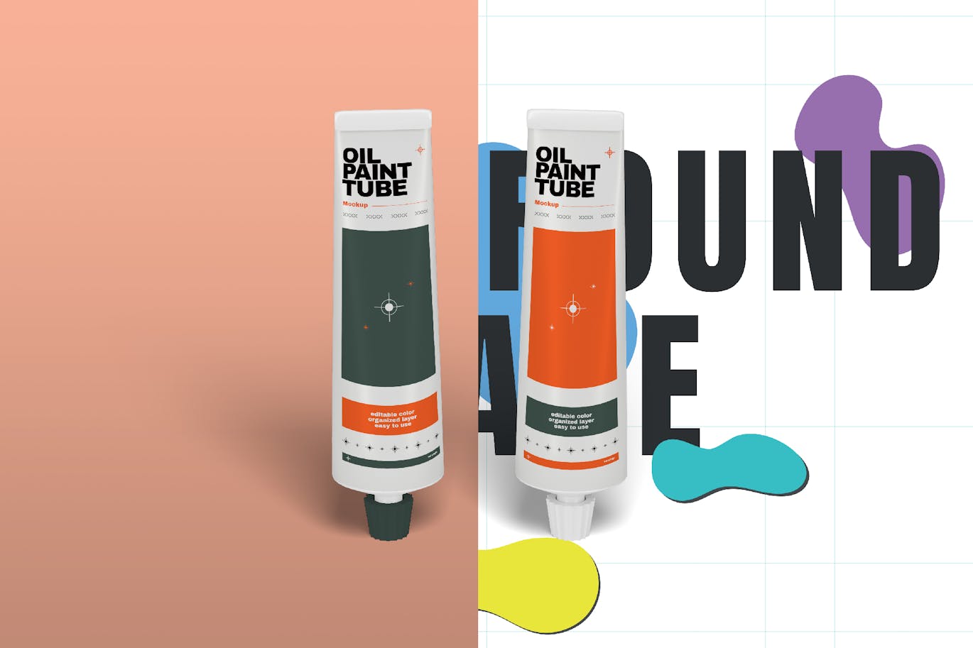 油画管颜料样机 (PSD)