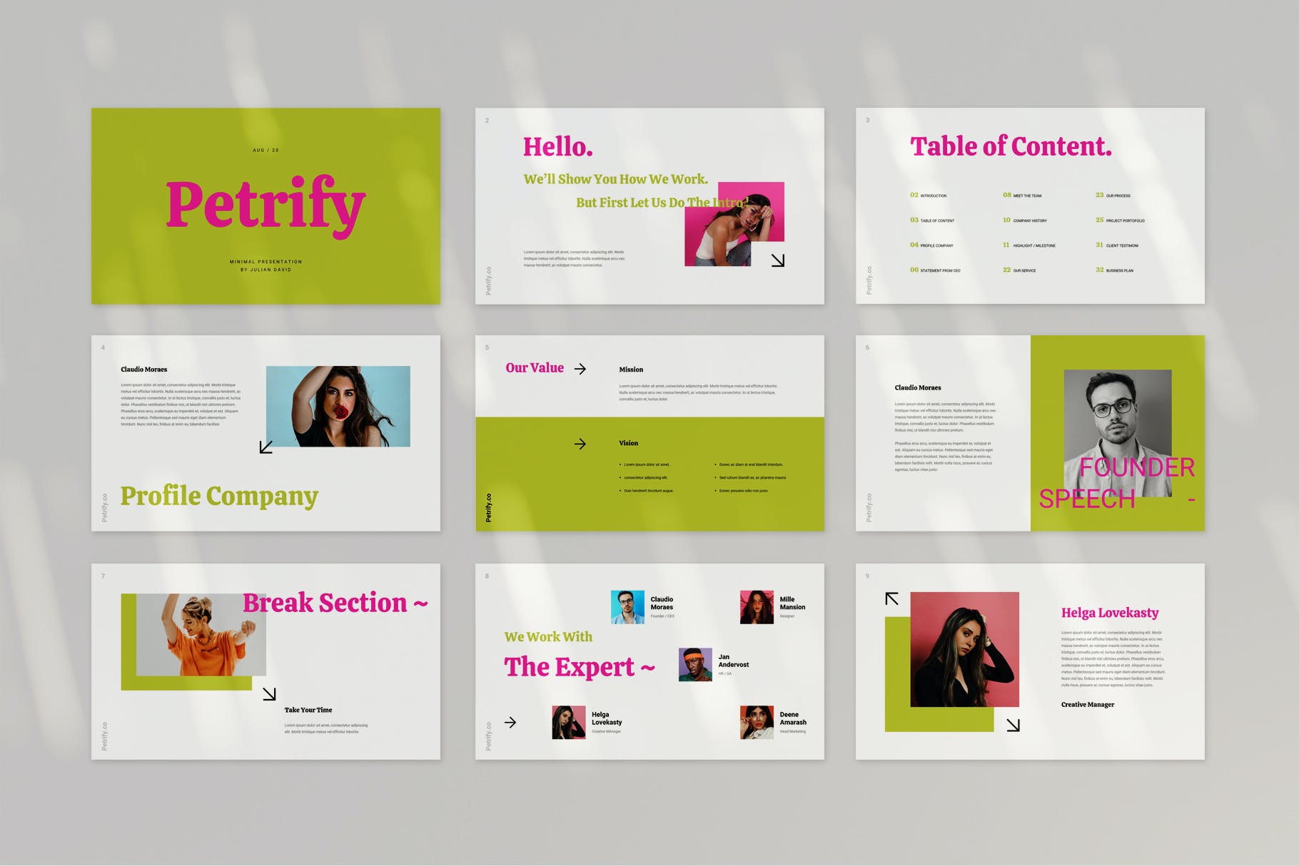 多彩时尚创意PPT模板（PPTX）