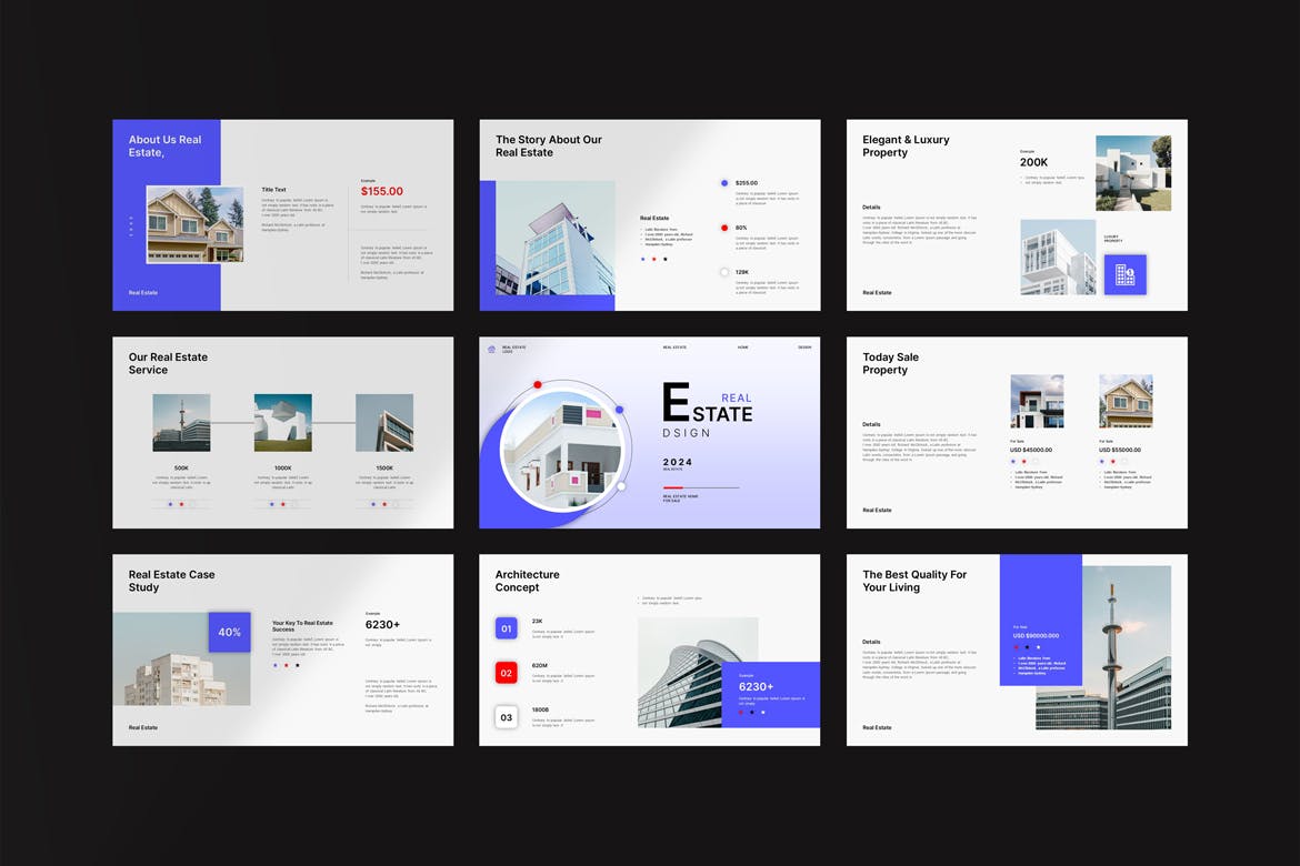 房地产演示模板 (PPTX)