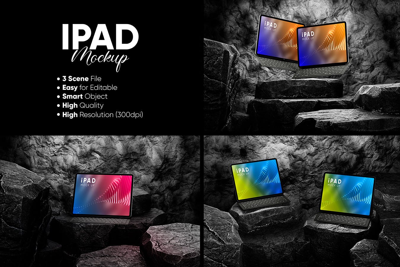 iPad 平板样机 (PSD)