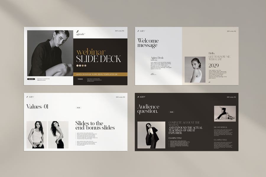 网络研讨会幻灯片PPT模版PPT模版 (PPTX)