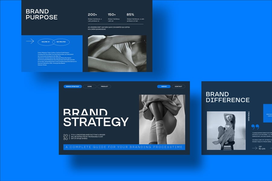 品牌战略PPT模版 (PPTX)