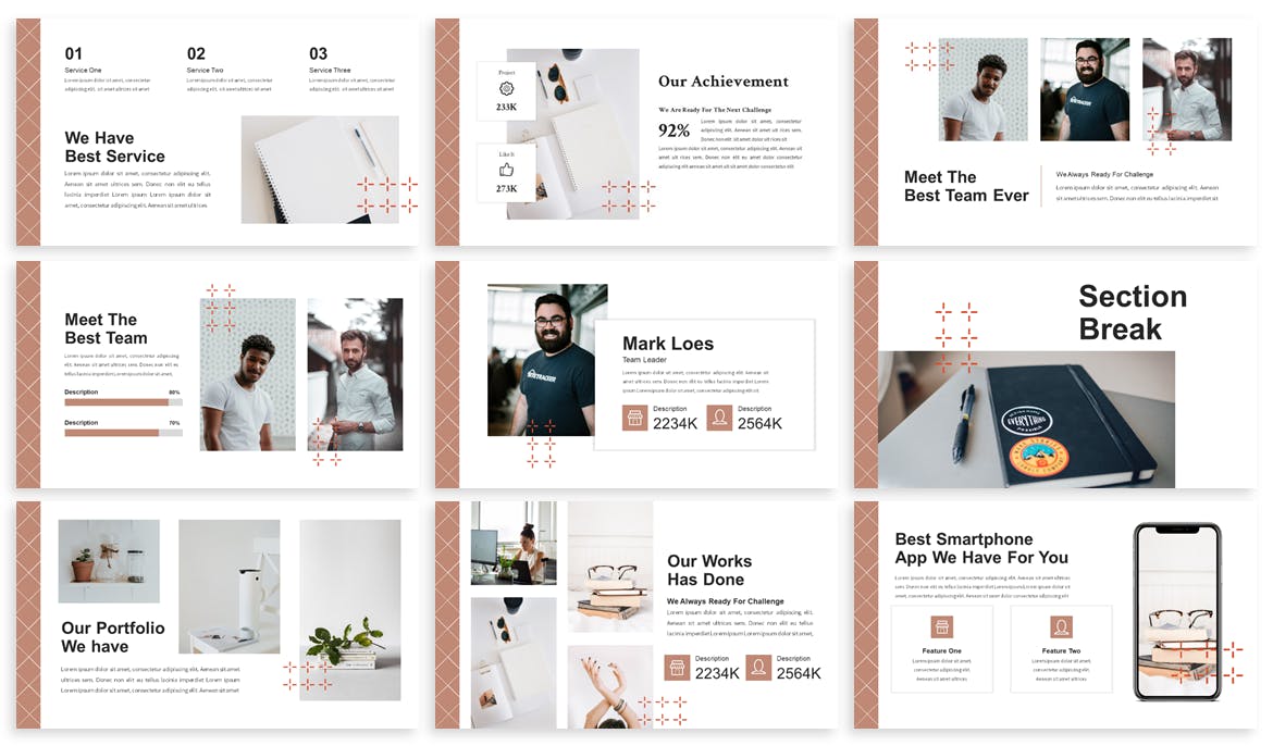 简单明了的高端PPT模板(PPTX)