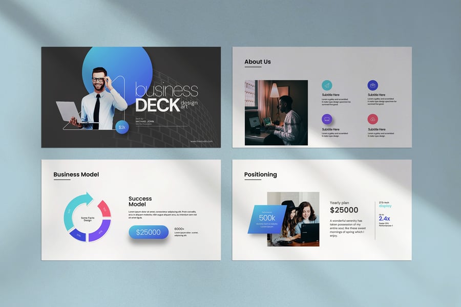 商业计划书PPT模版 (PPTX)