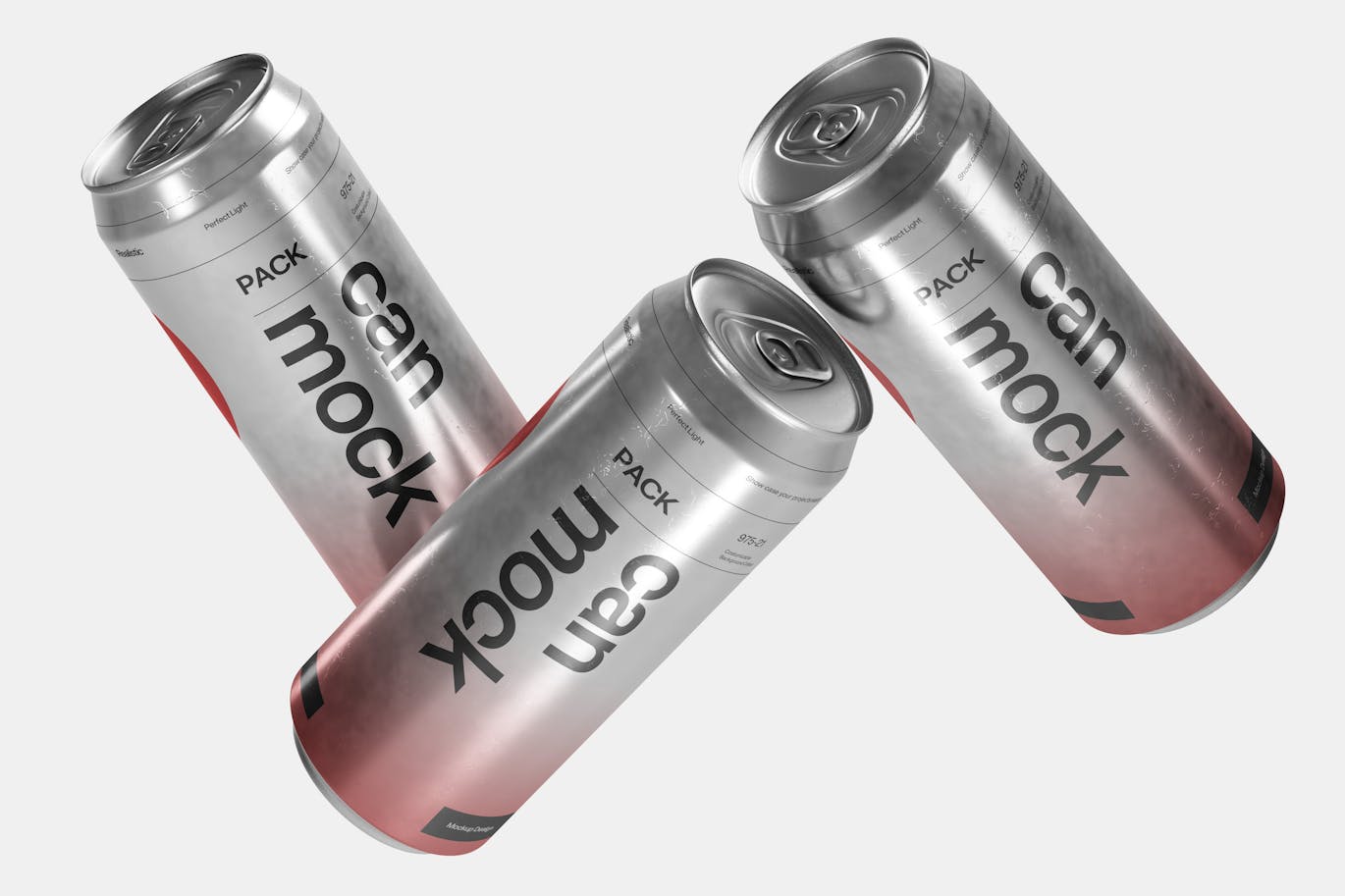 铝制饮料罐样机模板 (PSD)
