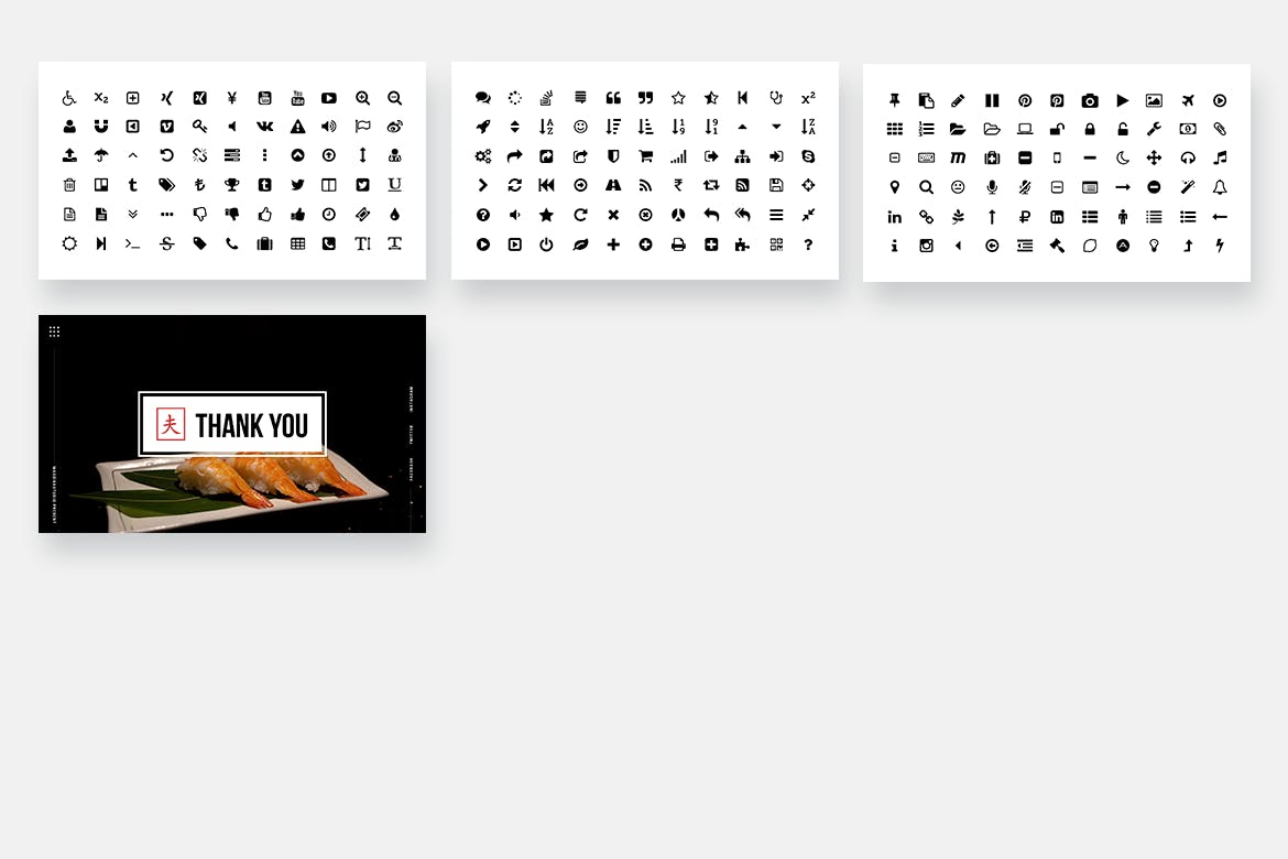 优雅的日式餐厅日本料理寿司powerpoint幻灯片演示模板(pptx)