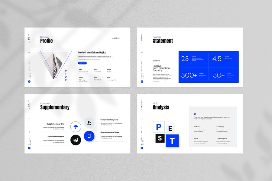 业务报告 PPT模版 (PPTX)