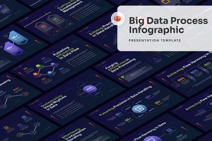 大数据处理 PPT模版 (PPTX)