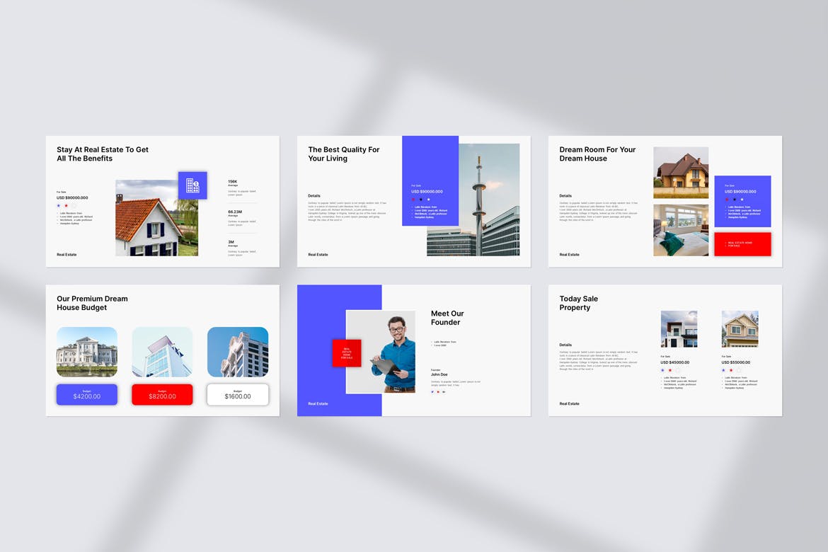 房地产演示模板 (PPTX)