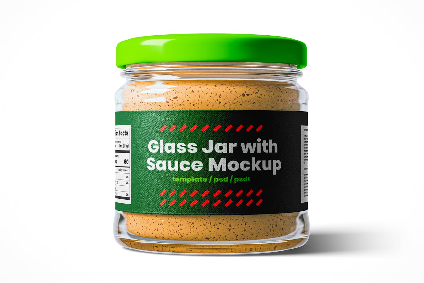 带酱样机的玻璃罐 (PSD)
