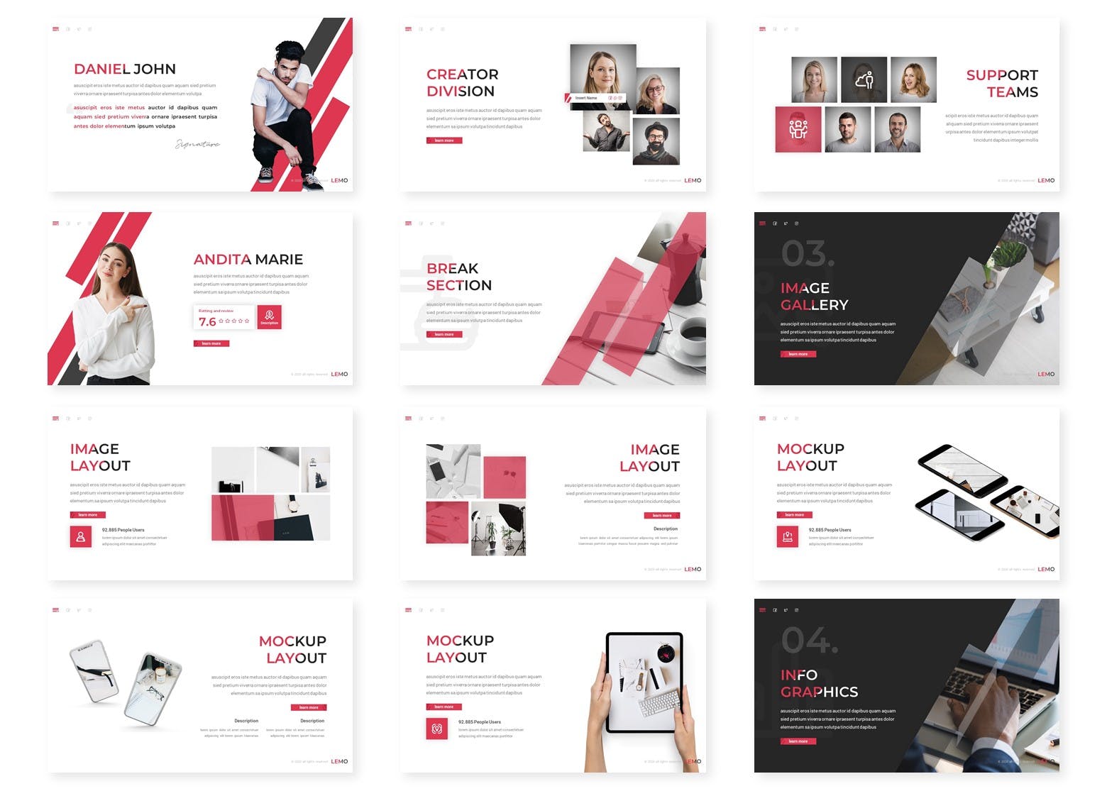 独特极简主义PPT模板（PPTX）