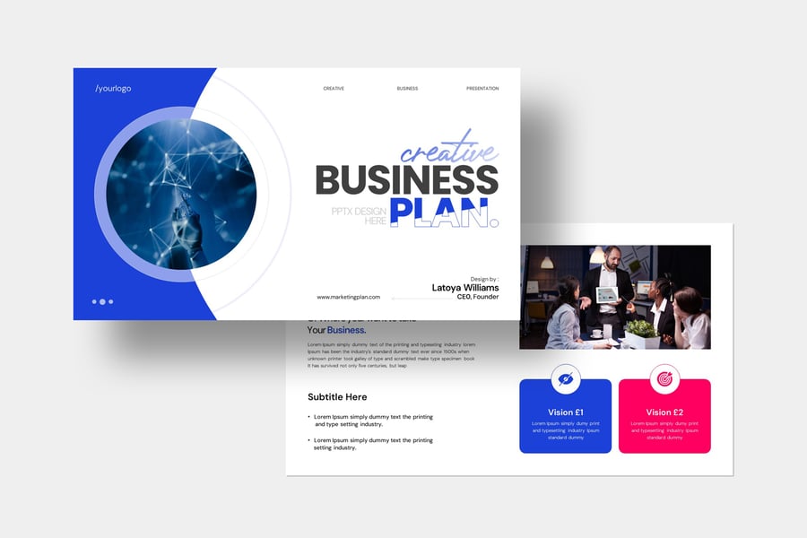 商业计划 PPT模版 (PPTX)