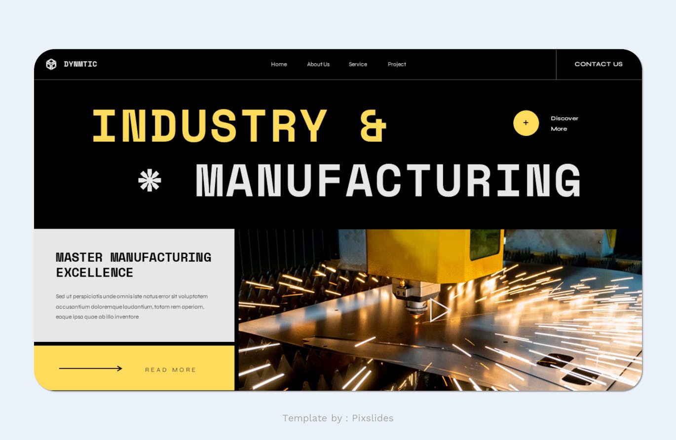 工业与制造PPT模板 (PPTX,PPT)