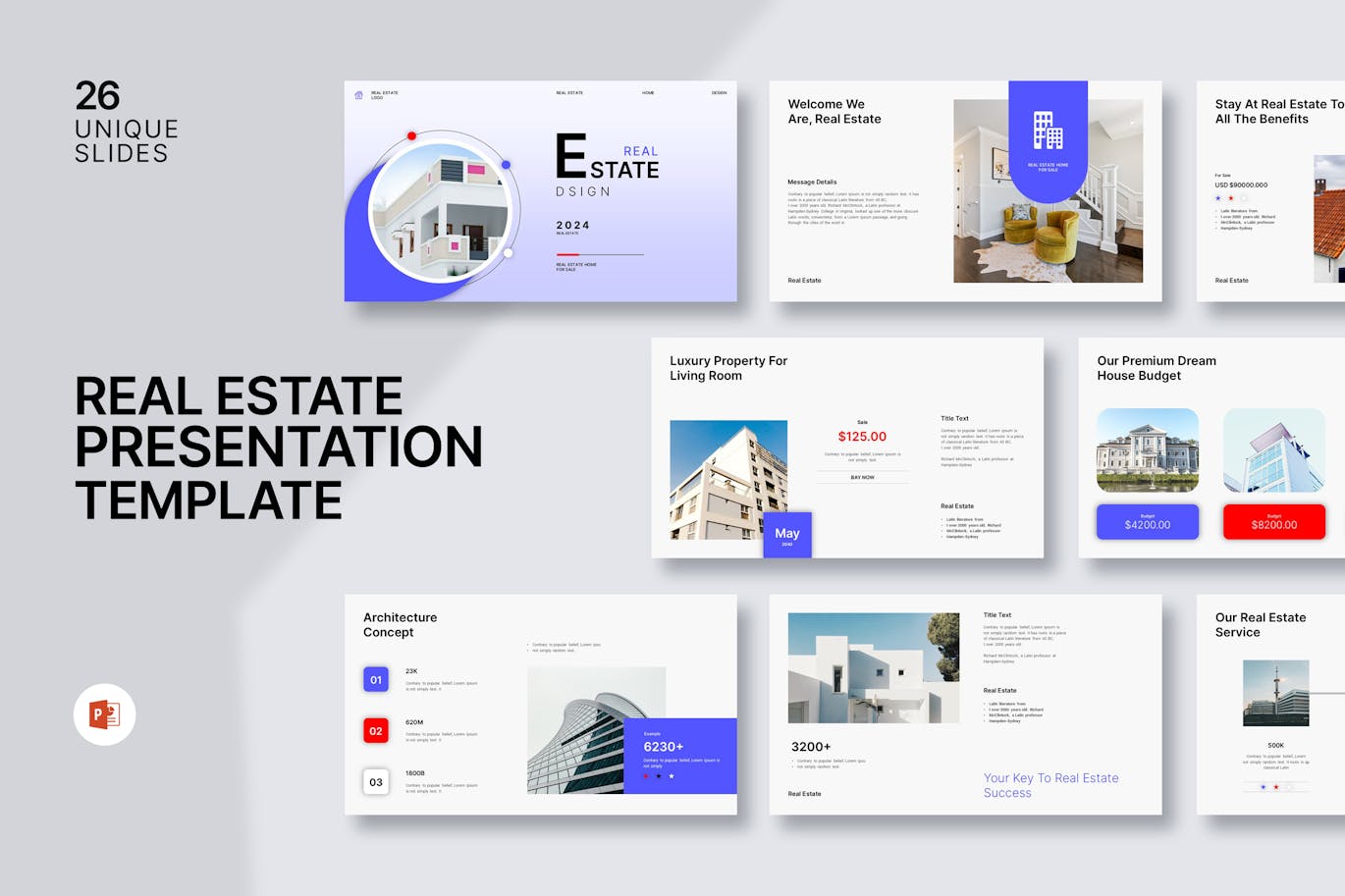 房地产演示模板 (PPTX)