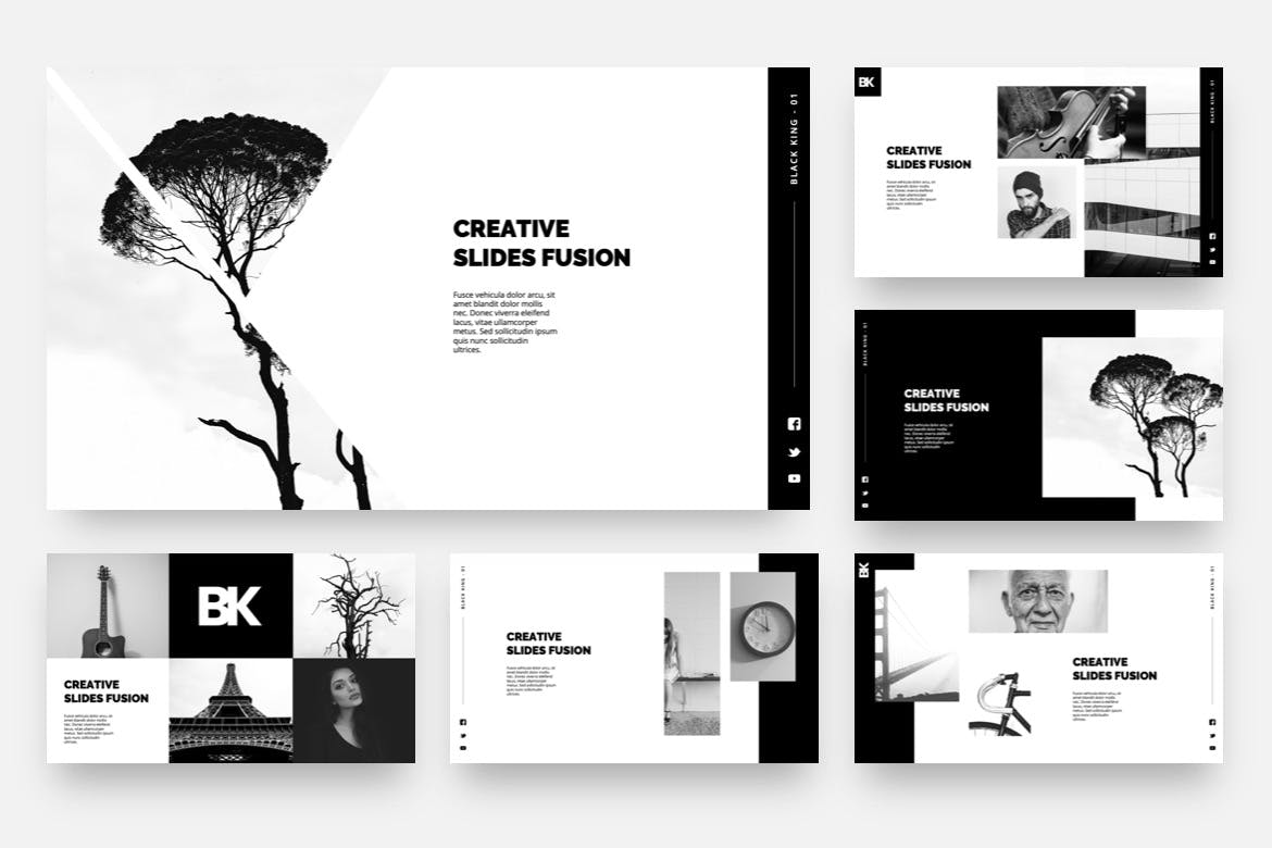 个性极简主义PPT模板下载(PPTX)