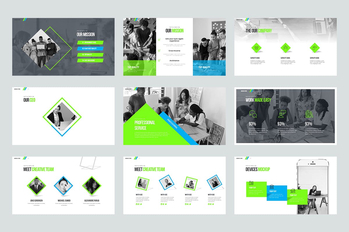 运动风格时尚PPT模板（PPTX）