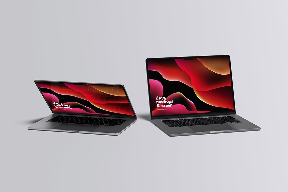 Macbook pro电脑样机 (PSD,PDF)