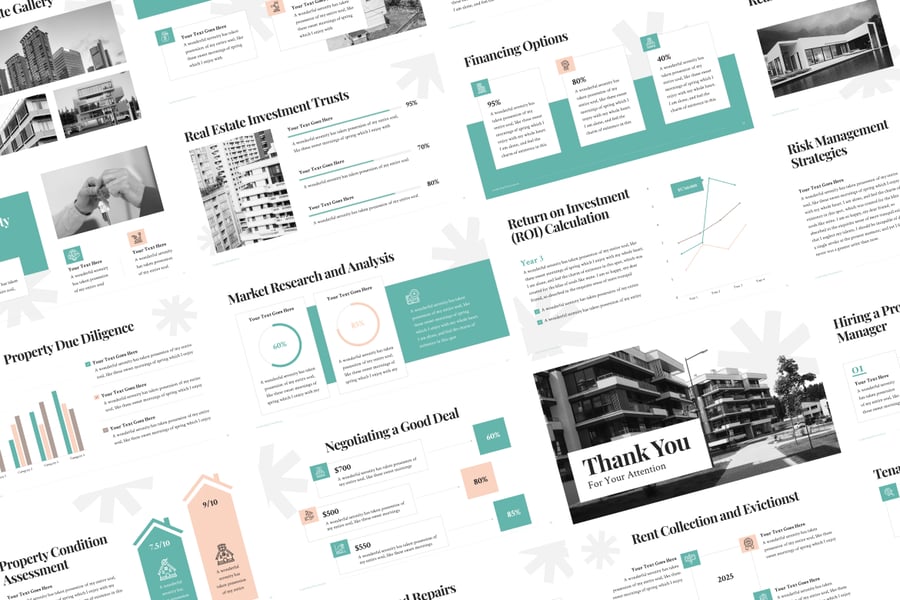 房地产投资PPT模版 (PPTX)