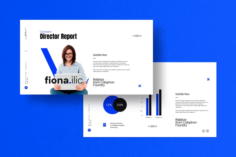 业务报告 PPT模版 (PPTX)