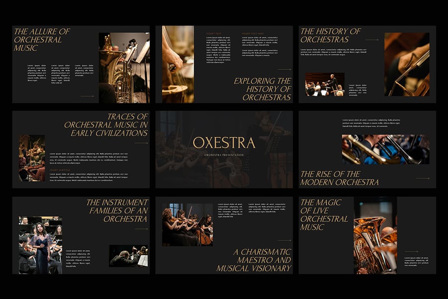 音乐相关介绍模板PPT模板 (PPTX)
