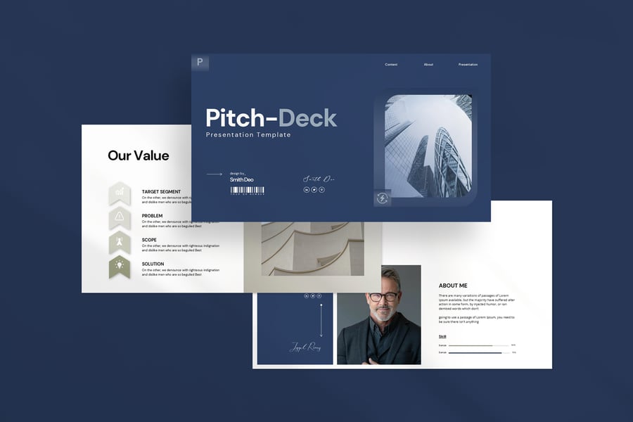 宣传材料演示模板 PPT模板 (PPTX)