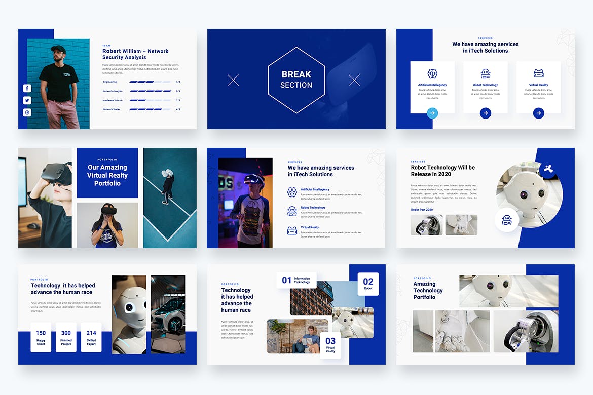 IT解决方案服务介绍PPT模板(PPTX)