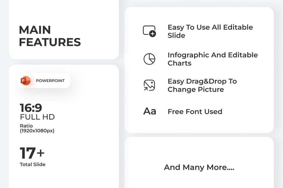 分析信息图表 PPT模板 (PPTX)