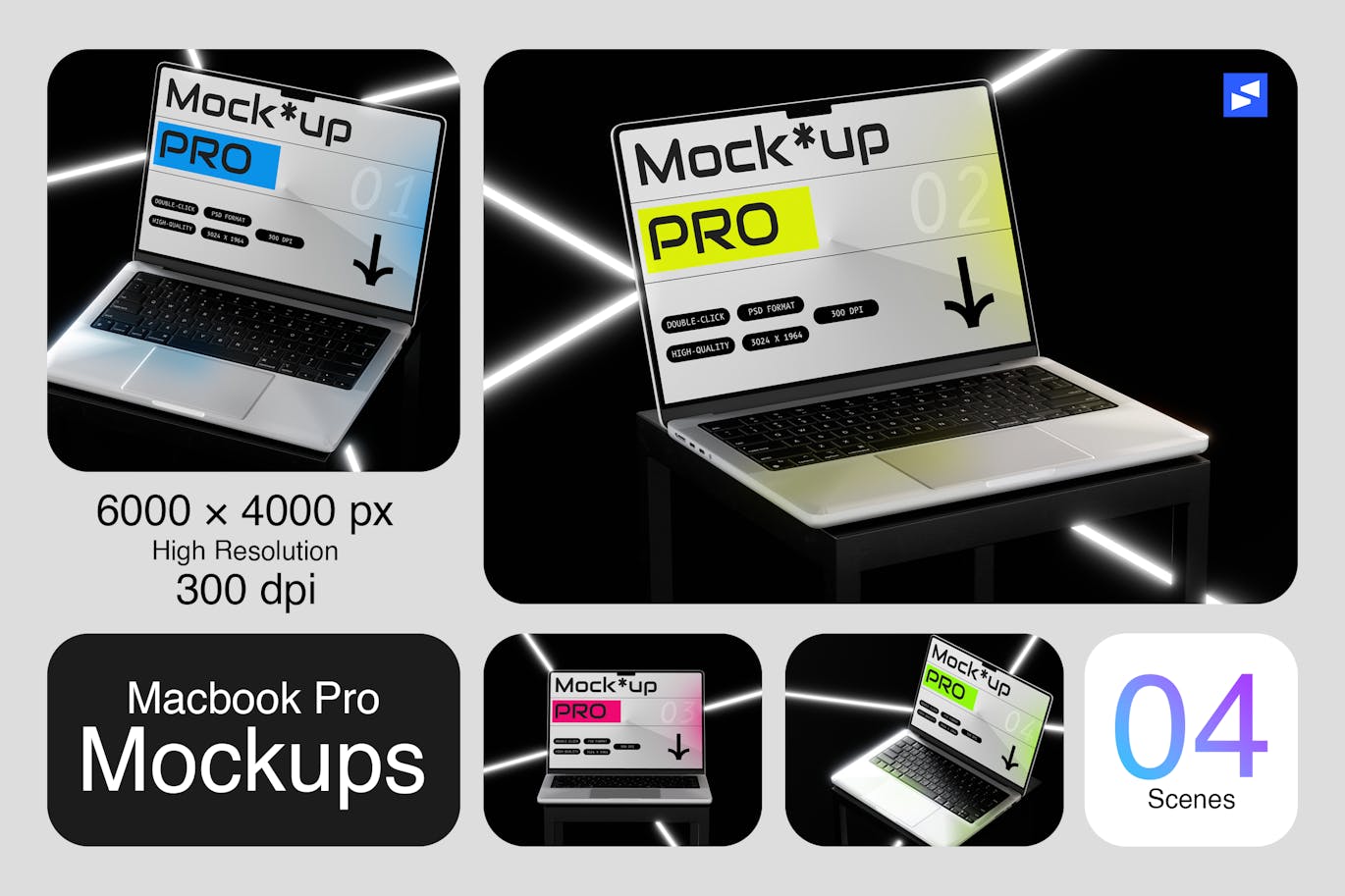 笔记本电脑样机 (PSD)