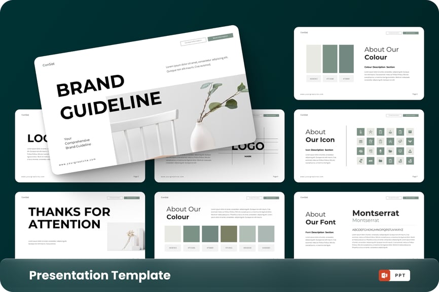 品牌指南 PPT模版 (PPTX)