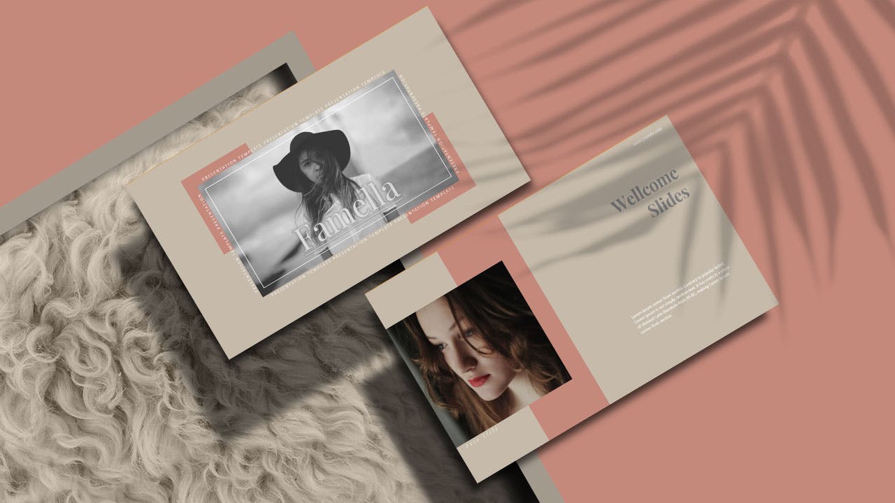 现代时尚优雅风格PPT模板（PPTX）