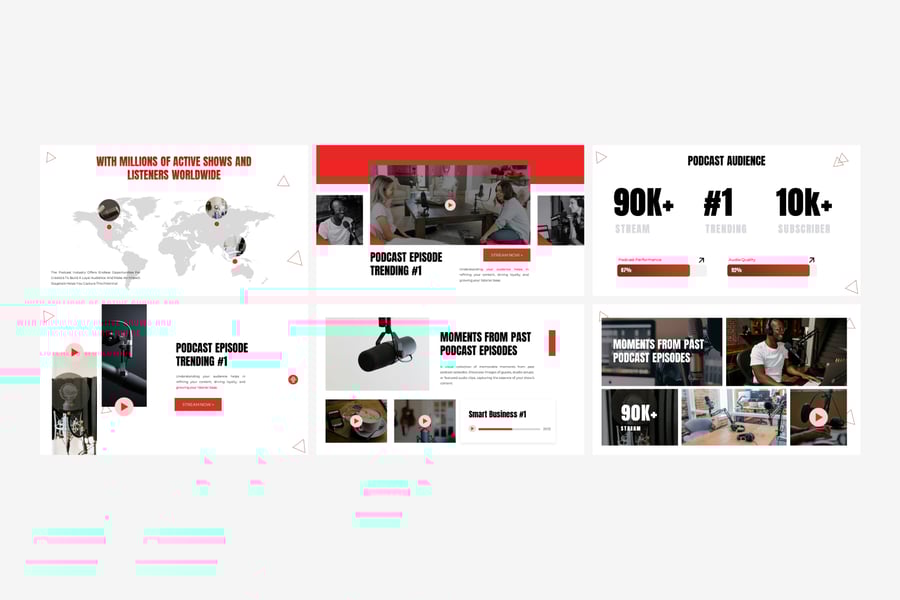 播客 PPT模版 (PPTX)