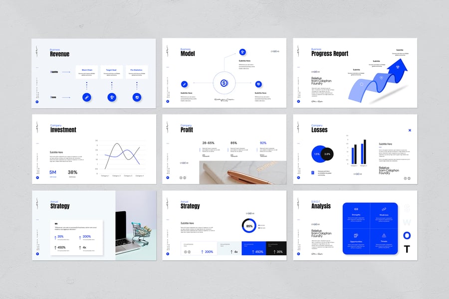 业务报告 PPT模版 (PPTX)