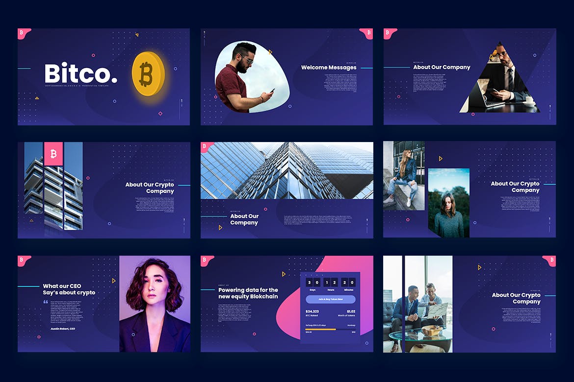 加密货币PPT模板(PPTX)