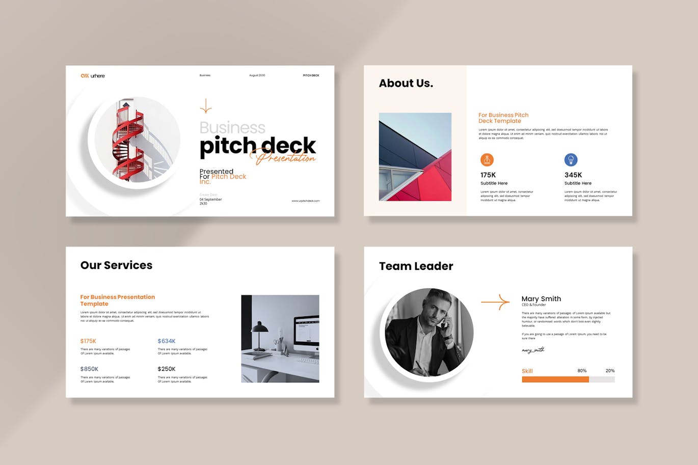 商业宣传材料演示PPT模版 (PPTX)