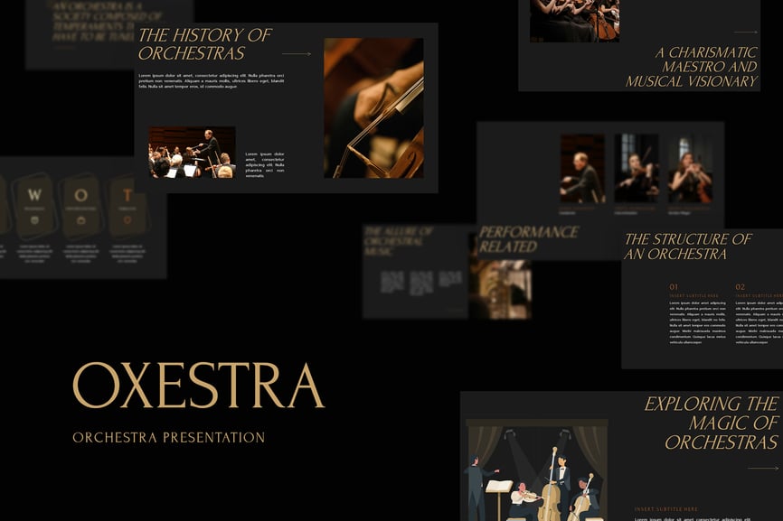 音乐相关介绍模板PPT模板 (PPTX)