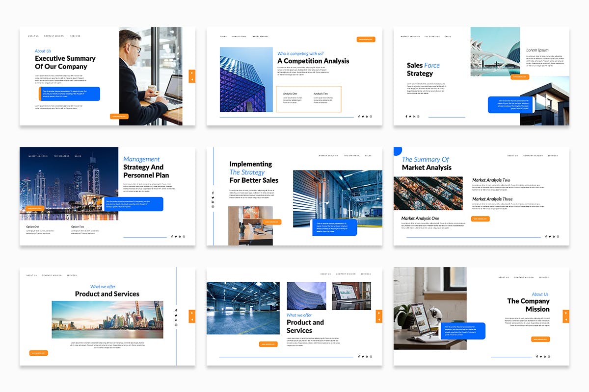 商业计划PPT模板 (PPTX)
